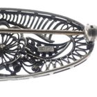 Image 6 of Silver brooch in floral design