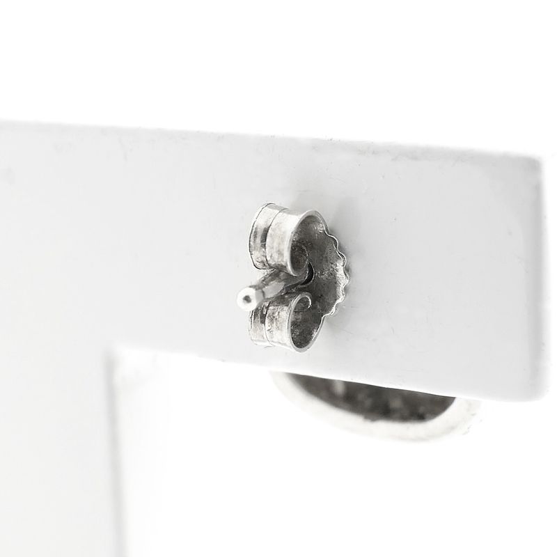 Image 3 of Silver stud earrings with zirconia