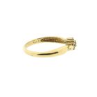 Image 4 of Gold entourage ring with diamonds; 0.18 ct.