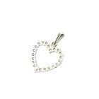 Image 5 of White gold heart pendant with zirconia