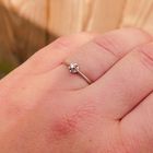 Image 4 of White gold solitaire ring with 0.02 ct. diamond | Desiree