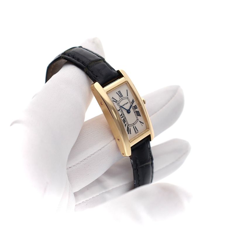 Image 12 of Cartier Tank Américaine 18ct. Gold Ladies Watch