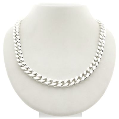 Image 1 of Silver robust gourmet link chain | 50 cm