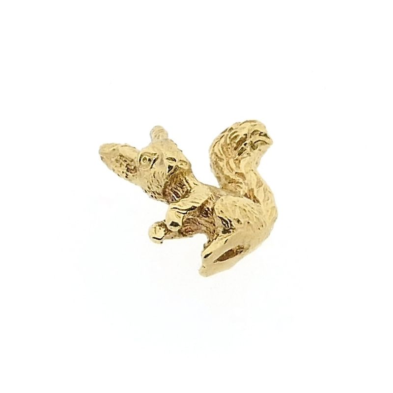 Image 7 of Solid gold squirrel pendant