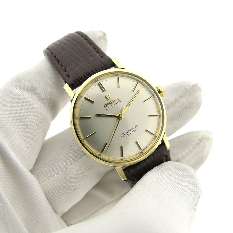 Image 7 of Omega Seamaster Deville 136.020; Vintage 14k. gold cap watch