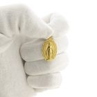 Image 12 of 18 kt Vintage gold religious pendant of Mary