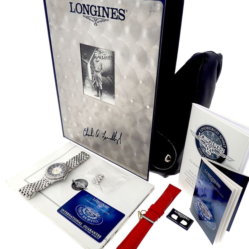 Image 2 of Longines Lindbergh; men's pilot watch