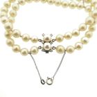 Image 4 of Pearl bracelet with white gold clasp and 0.18 ct. diamond | 20.5 cm