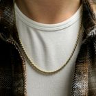 Image 9 of Gold twisted link chain