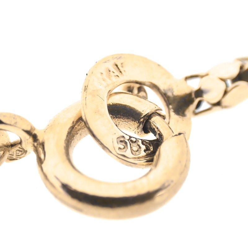 Image 7 of Gold mirrored mesh necklace | 45 cm