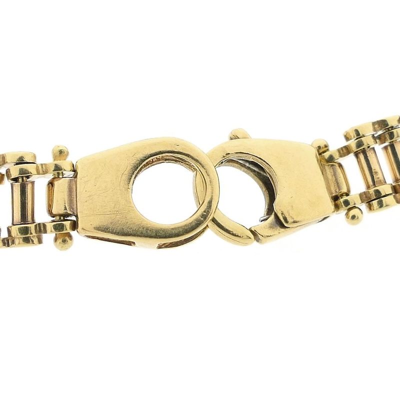 Image 5 of Two-tone gold fantasy link bracelet