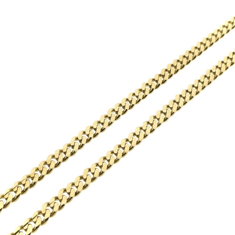 Image 7 of Gold flat gourmet link chain