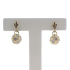 Image 1 of Gold ball earrings with zirconia