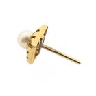 Image 4 of Gold stud earrings with pearl