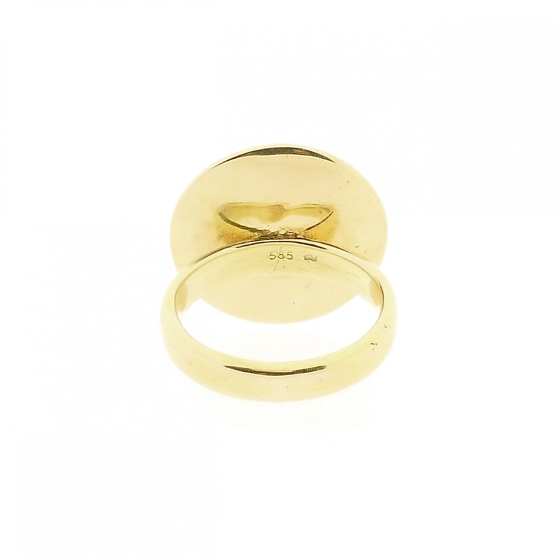 Afbeelding 4 van Gouden statementring met diamanten; 0,03 ct.