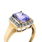 Image 3 of 9 carat ring with tanzanite and diamond | 0.27 ct.