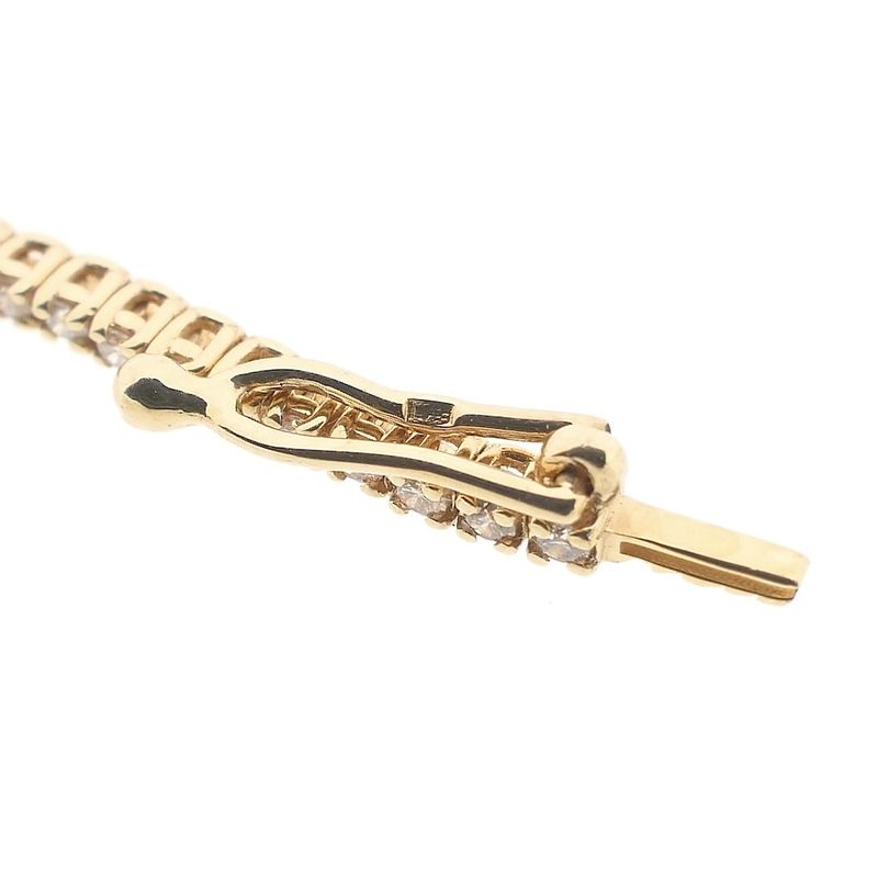 Image 6 of Rose gold bracelet with diamonds; 1.08 ct. | 18 cm