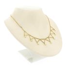 Image 3 of Gold bar necklace with pearls