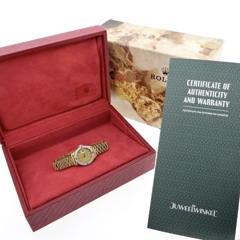 Image 4 of Rolex Datejust 26mm 69178; 18k gold women's watch with diamonds and rubies