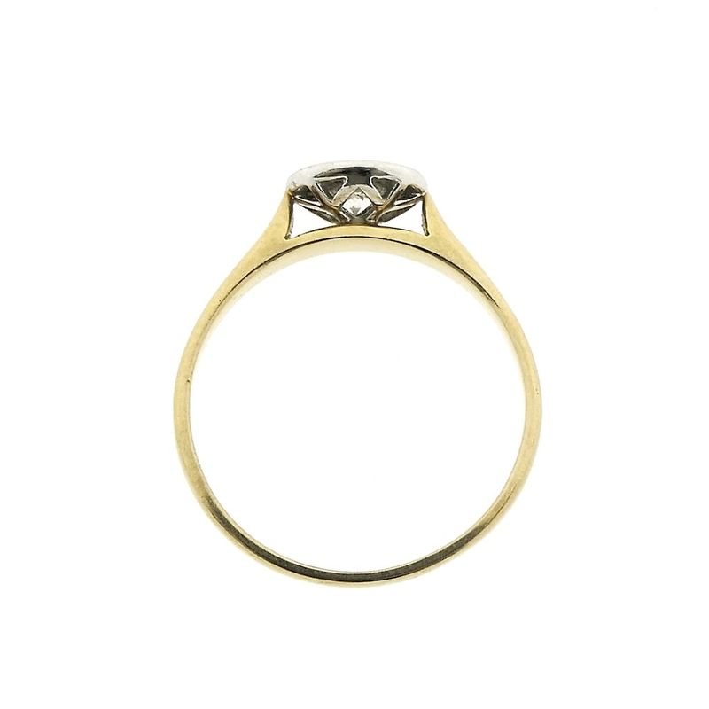 Image 4 of Gold entourage ring with diamonds; 0.46 ct.