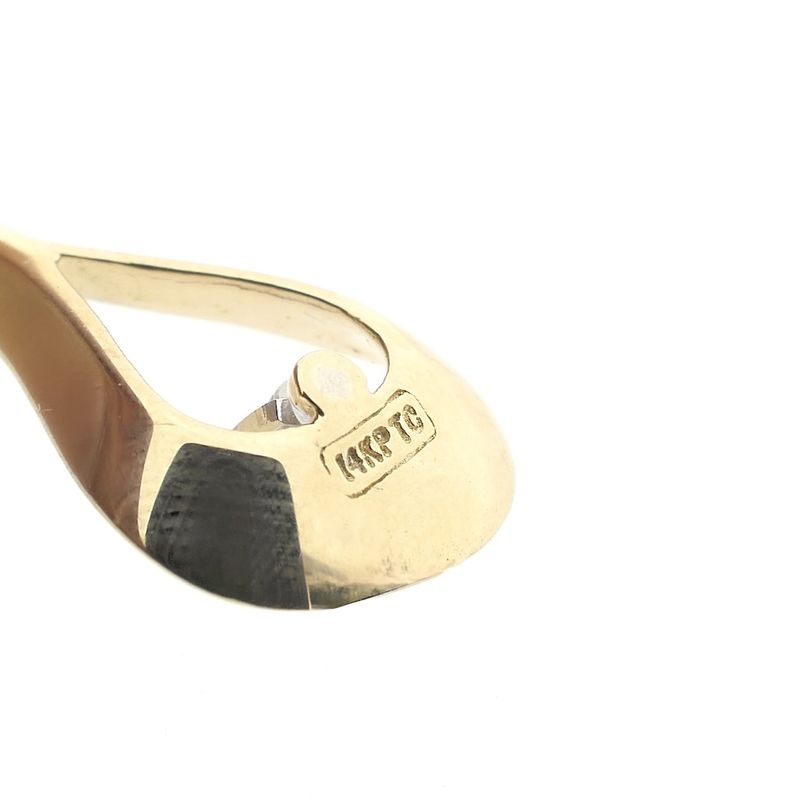 Image 11 of Gold pendant with diamond | 0.12 ct.