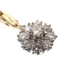 Image 3 of Gold necklace with a fixed pendant featuring 1.25 ct. diamonds | 40 cm