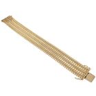 Image 5 of Exclusive; wide gold ladies bracelet | 17.5 cm