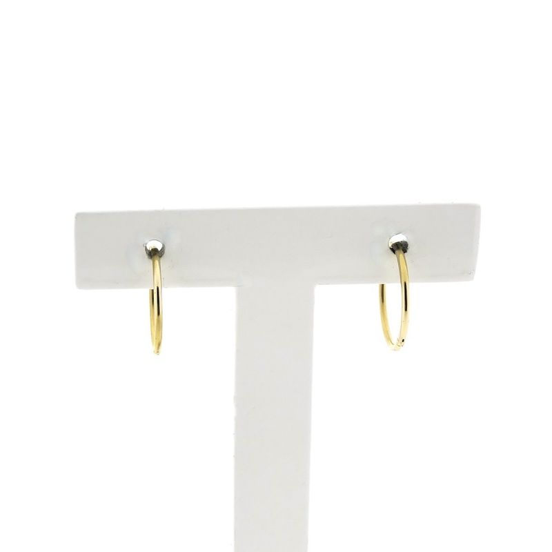 Image 1 of Gold earrings | Ø 14 mm
