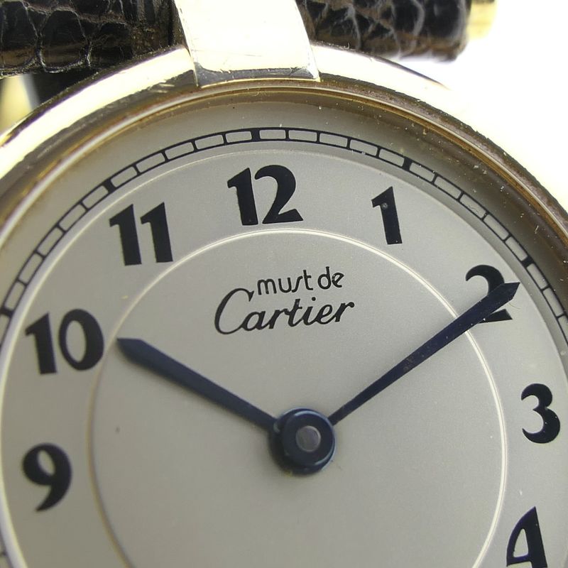 Image 9 of Cartier 'Must de Vendome' Vermeil; Ladies watch