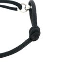 Image 5 of Forever Knots® Handmade Black Satin Bracelet with Silver Link
