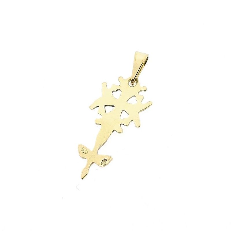 Image 6 of Gold pendant of a Huguenot cross