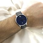 Image 14 of Movado Museum Classic; Automatic men's watch with blue dial; 0607565