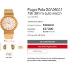Image 10 of Piaget Polo Automatic; 18k gold men's watch