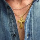 Image 4 of Antique gold pendant of a cross