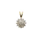 Image 1 of Two-tone gold pendant with diamonds | 0.19 ct.
