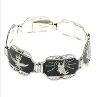 Siam silver Wayang bracelet | 18 cm