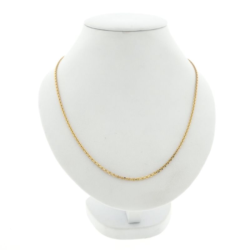 Image 3 of 8 carat anchor link necklace; 60.5 cm