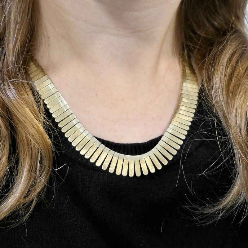 Image 9 of Gold matte Cleopatra necklace