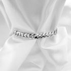 Image 6 of Silver flat gourmet link bracelet | 21 cm