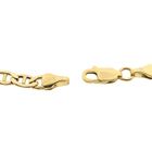 Image 7 of Two-tone gold navy link necklace 56.5 cm | Mioro