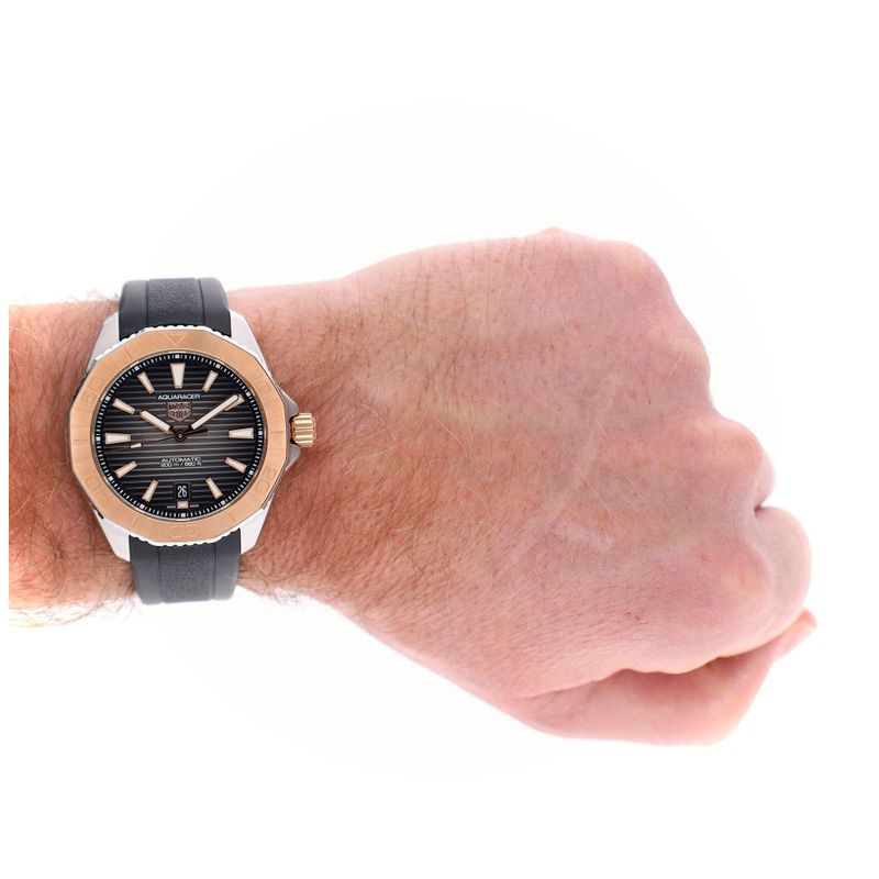 Image 16 of TAG Heuer Aquaracer Professional 200 Date WBP2151.FT6199; Gold/Stainless Steel Men's Watch