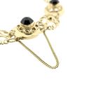Image 3 of Antique gold boat bracelet with garnet