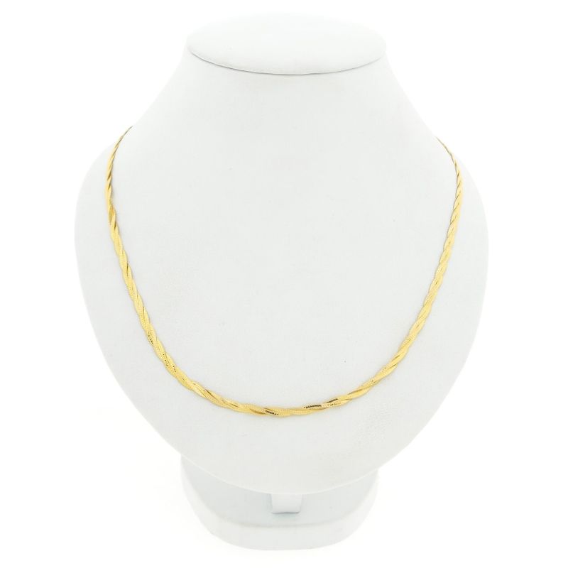 Image 1 of Gold braided fantasy link necklace
