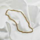 Image 2 of Gold gourmet link chain | 50.5 cm