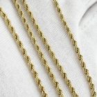 Image 8 of Gold twisted link chain | 50.5 cm