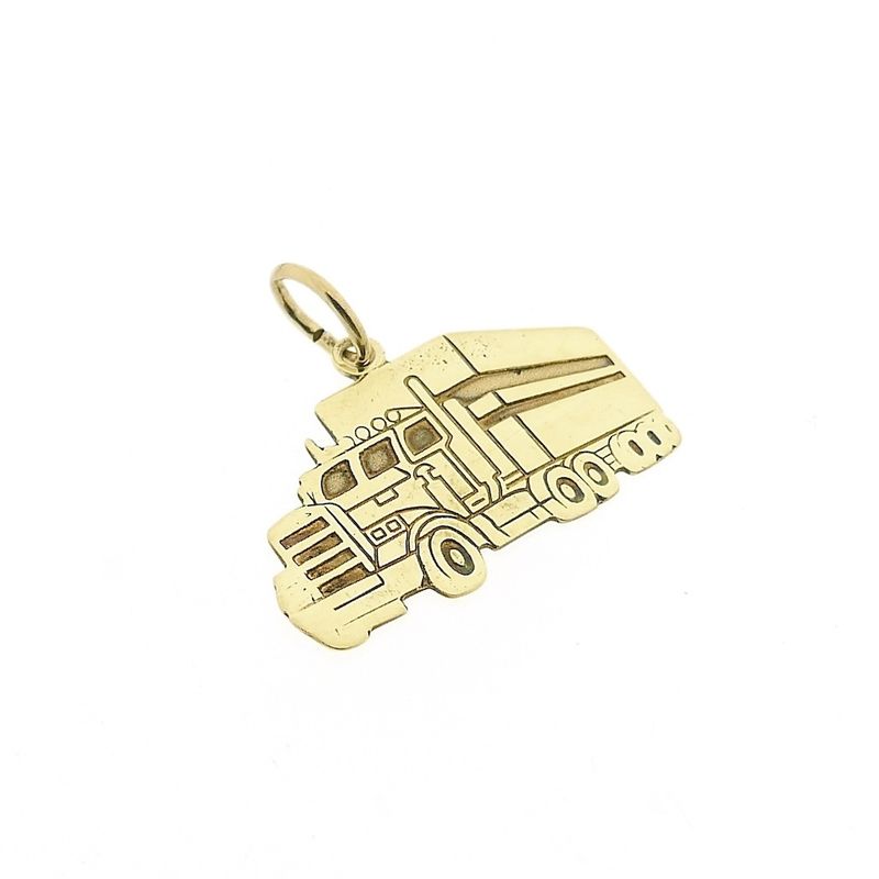 Image 3 of Gold pendant of a truck