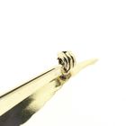 Image 3 of Vintage gold brooch of a feather