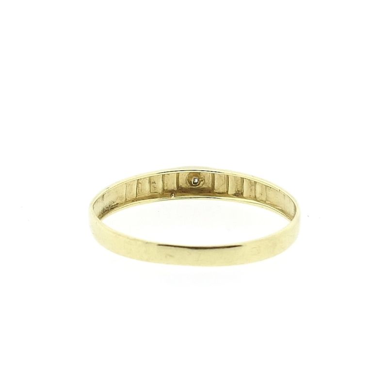 Image 5 of Gold solitaire ring with diamond | 0.01 ct.