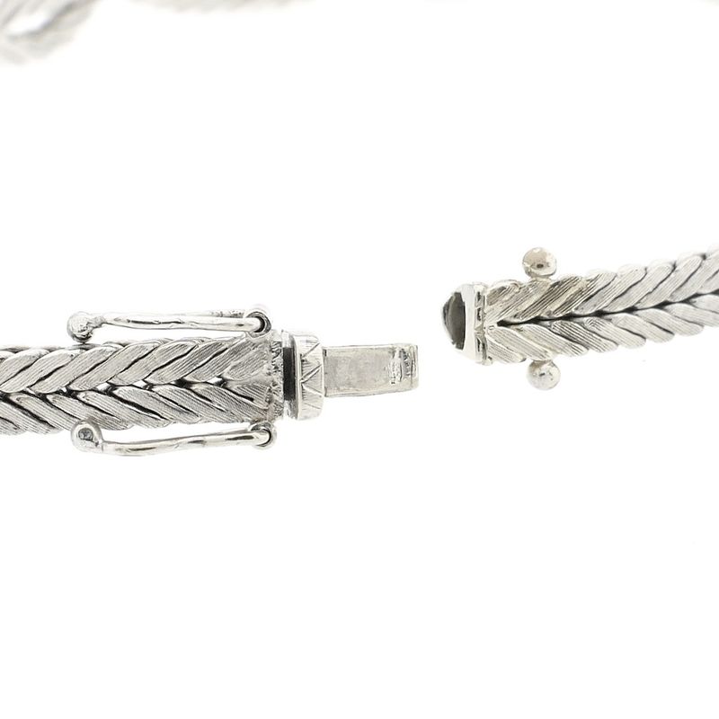 Image 7 of White gold bracelet with diamonds; 1.05 ct.