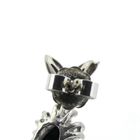 Image 5 of White gold stud earrings with diamonds and triplet opal